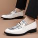 New Large Size Patent Leather Glossy Casual European And American Style Hair Stylist Pointed Toe Men's Trendy Business_vogvips.com