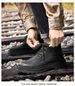 Big Yellow Boots Martin Boots Fleece Thermal Short Boots Medium Tube Large Size Boots Leather Splicing Casual Boots_vogvips.com
