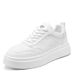 Korean Style Trendy Versatile White Men In Spring 2025, New Fashionable Sports For Students, Lightweight Lace Up Casual_vogvips.com