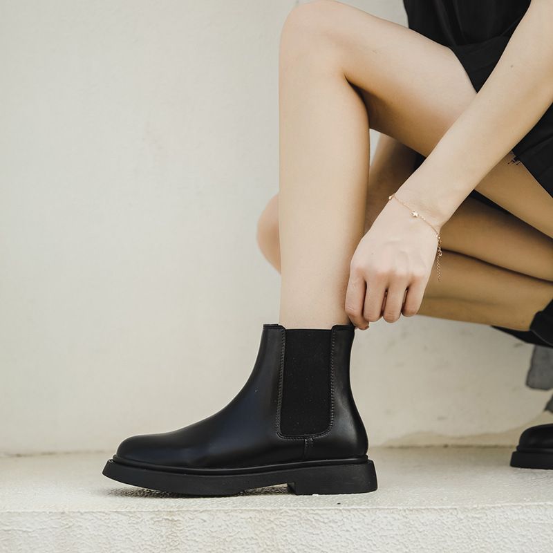 2024 Autumn Thin High-Top Cotton Martin Women's British Style Low-Top Ankle Boots_vogvips.com