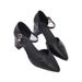 MTX One-Strap Closed-Toe Sandals For Women, Summer Mid-Heel Fashion Versatile Elegant Chunky High Heels_vogvips.com