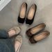 Spring Round Head Flat Bottom Mary Jane Single Shoes Simple Soft Leather One-word Buckle With Versatile Women's Shoes_vogvips.com