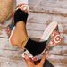 Cross-border Plus-size Wedge Women, 2025 Summer New Style, European And American Floral Design, Comfortable For The_vogvips.com