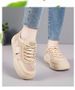 Thick-soled, Thin White Sneakers For Women 25 Summer New Style Mesh, Breathable, Soft-soled Sports Shoes, Casual Board Shoes_vogvips.com