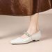 Cameido Mary Jane Shoes With Rhinestone And Strap Spring Square Toe Low Heel Single Shoes_vogvips.com