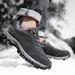 Men's Oversized Sports And Leisure With Plush Ulation, Snow Outdoor Wear-Resistant Hiking Shoes_vogvips.com