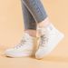 2025 New Winter High-Top Thick-Soled Sneakers Non-Slip Wear-Resistant Warm Casual Shoes For Women With Fleece And_vogvips.com