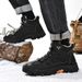 Men's Winter Fleece Warm Outdoor Casual Shoes, Mid-Top Soft-Soled Anti-Slip Hiking Shoes, Large Size_vogvips.com