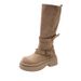 2026 Post-Apocalyptic Style Thick-Soled Height-Increasing Two-Way Martin For Women Autumn New Fashion Versatile Slimming_vogvips.com