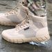 European Warm Series Mid-top Combat Boots For Men, Summer Mesh Ultra-light Breathable Lightweight Outdoor Training Running Tactical Shoes,_vogvips.com