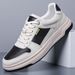 Spring And Summer New Versatile Classic Series, Top Layer Cowhide Men's Casual Shoes, Comfortable And Soft White Shoes, Sports Shoes For Men_vogvips.com