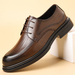 Men's Genuine Leather Business Dress Shoes Formal Wedding Shoes_vogvips.com