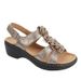 Cross-border Foreign Trade Summer Sandals, New European And American Hollow Wedge Heel Open-toe Floral Casual_vogvips.com