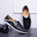 Euro Step Shrimp Skin Genuine Loafers Men, Summer Breathable Hollow Leather Slip-On Moccasins For Men_vogvips.com