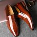 European Warm Series Old Man Head Men's Cowhide Autumn Winter Business Korean Style Pointed Toe Patent Shiny Leather Groom Formal Shoes Men_vogvips.com
