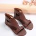 Summer New Foreign Trade Large-size Flat-soled Zipper European And American Style Slip-on Sandals, Direct From The_vogvips.com