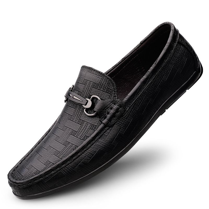 Casual Loafers Casual Shoes Flat-soled Small Leather Shoes Low-top Foot Cover_vogvips.com