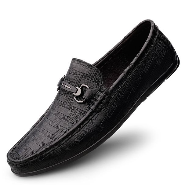 Casual Loafers Casual Shoes Flat-soled Small Leather Shoes Low-top Foot Cover_vogvips.com