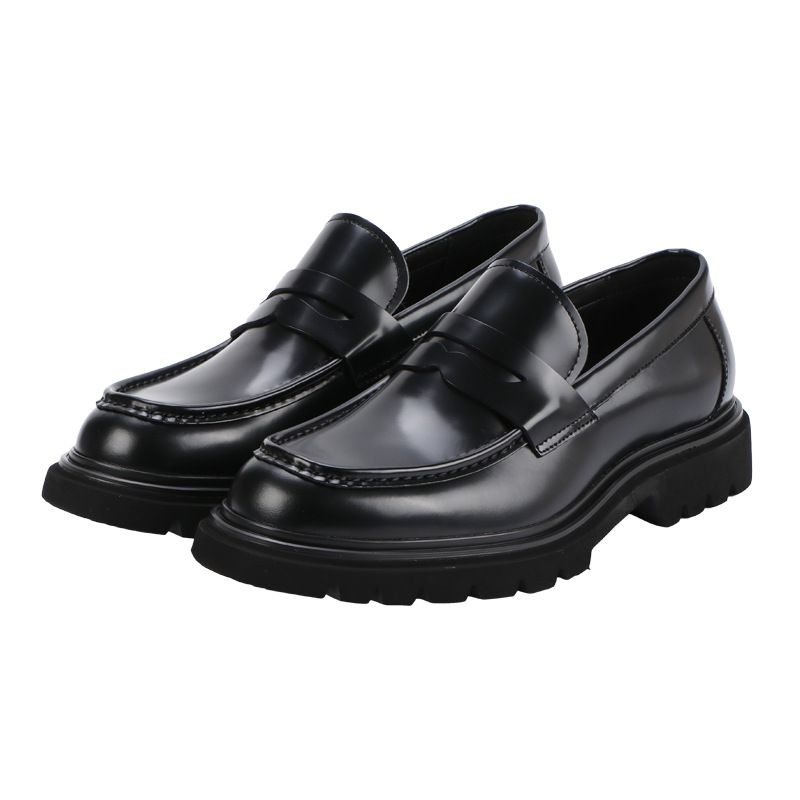Men's Made Of Genuine Mh, Lefu Sho, Men's Trendy Brand Thick Sol, Elevated Height Busins And Leisure Leather_vogvips.com