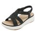 360-9 New 2025 Rhinestone Thick Sole Large Size Lightweight Sweet Sandals For Women_vogvips.com