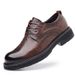 New Casual Versatile Thick Sole Big Toe Trendy Genuine Leather Business Formal Men's Wedding Shoes Ins Korean Style_vogvips.com