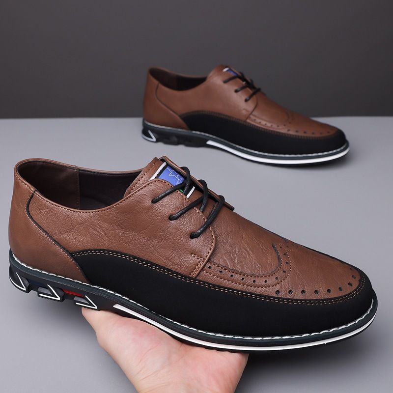 Cross-border New Spring And Summer Casual Genuine Leather Shoes, Soft Cowhide Breathable Business Men's Loafers_vogvips.com