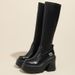 Over-the-Knee Women, Stretch Slim Boots, 2025 Autumn New Style, Height-Increasing Thick-Soled Heel High Tube Boots For_vogvips.com