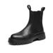 Chelsea Boots Men's High-top Leather Shoes, Cigarette Boots, Martin Boots Men's Velvet Black Boots Men's_vogvips.com