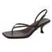French High Heels Women's Stiletto Summer Fashion Pinch Sandals Women's New Back Strap Herringbone Cool Slippers_vogvips.com
