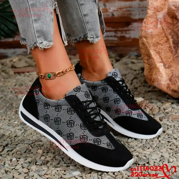 2026 Spring Autumn Fashion Outdoor Versatile Sneakers Casual Comfortable Lace Up Walking Shoes For Women_vogvips.com
