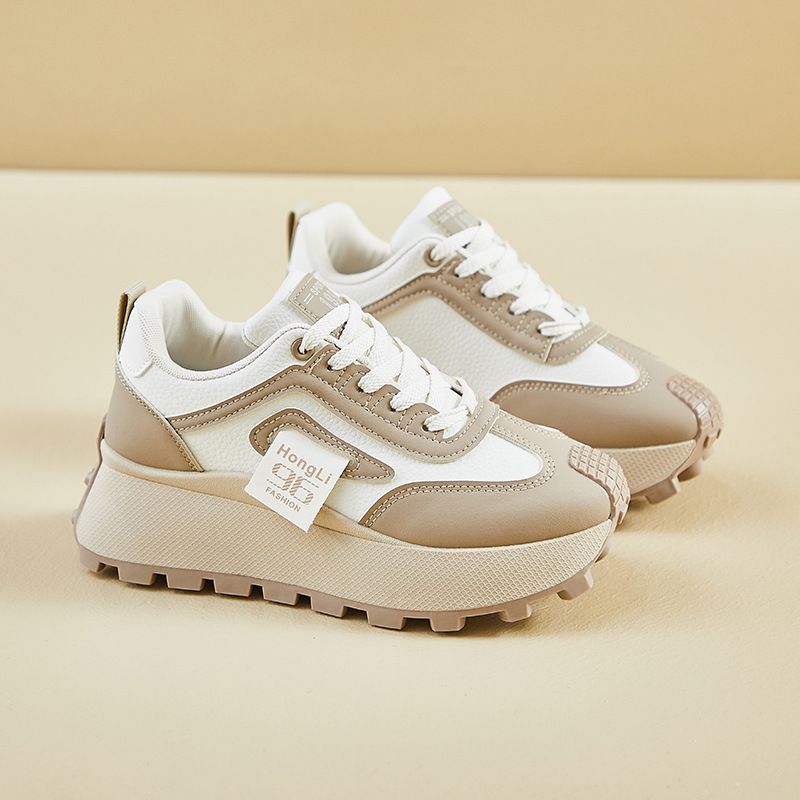 Forrest Gump Shoes Female Students Running Sports Platform Heightening Shoes Casual_vogvips.com