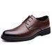 Business Formal For Men, Genuine Leather Soft Pointed Toe British Casual Shoes, Groom Sole Suit Wedding Shoes_vogvips.com