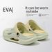 Hole Shoes For Men In Summer, Thick Soled Outdoor Sports Creek Tracing, Sandals And Slippers, Outdoor Leisure Soft Soled Beach Shoes_vogvips.com