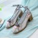 High Heels, Embroidered Cloth Cow Tendon Soles, Women's Shoes Can Be Paired With Gauze Skirts, Qipao, Tea Clothes, And_vogvips.com