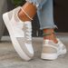 Women’s Shoes Rhinestones Style All Match Niche Casual Sneakers Sneakers Thick Soled White Shoes Student Shoes_vogvips.com
