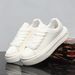 Men's Light Luxury White Sneakers Fashionable Casual Thick Soled Hidden Wedge Spring Autumn Trendy New Style 611_vogvips.com