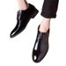 Euro Step Large Size Leather Business Formal Casual Breathable Men's British Pointed Toe Shoes_vogvips.com