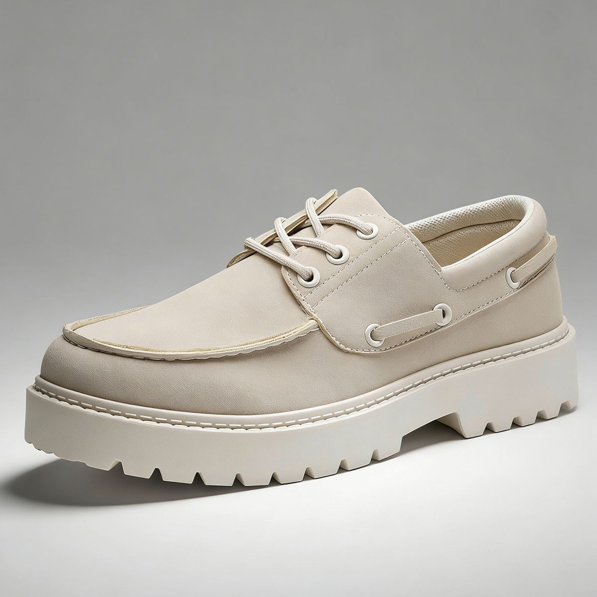 New Suede Caual Men Sneaker Comfortable Wallking Lace Up Outdoor Slip Wear Daily Buine Preppy Platform Leather_vogvips.com