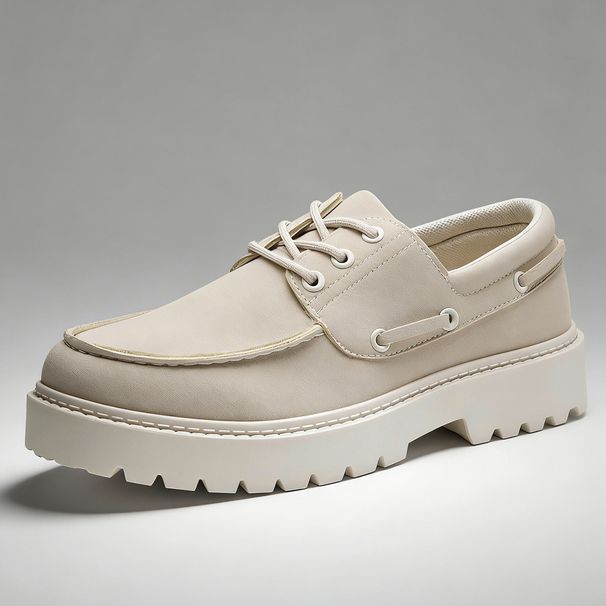 New Suede Caual Men Sneaker Comfortable Wallking Lace Up Outdoor Slip Wear Daily Buine Preppy Platform Leather_vogvips.com
