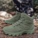 2023 High Top Outdoor Boots Men Hiking Shoes Male Boots Men Large Size Leather Boots Light Outdoor Hunting Sneakers Work Safty_vogvips.com