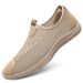 Men's Breathable Mesh Slip On Shoes Summer Hollow Out Casual Walking Shoe Non-slip Rubber Sole Lightweight Comfortable_vogvips.com