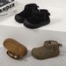 Children's Shoes Winter New Style Boys And Girls Casual Mid Tube Cotton Boots Fashion Big Kids Suede Snow Boots Children's Shoes_vogvips.com