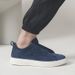 First Layer Pigskin Breathable Large Size Shoes Men's Elastic Free Shoelaces White Shoes Casual Loafers Round Head Board Shoes_vogvips.com