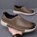 Leather Sandals, Clogs, Men's Shoes, 2026 Spring And Summer New Fashion Simple Soft-soled Closed-toe Mesh Breathable_vogvips.com