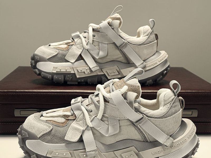 Thick Soled Height Enhancing Dad Shoes New Retro Versatile Tire Bottom Men's Casual Fashion Shoes_vogvips.com