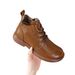 9067 Martin Autumn Winter Women's Flat Soft Surface Top Layer Cowhide Short Comfortable Boots New Style_vogvips.com