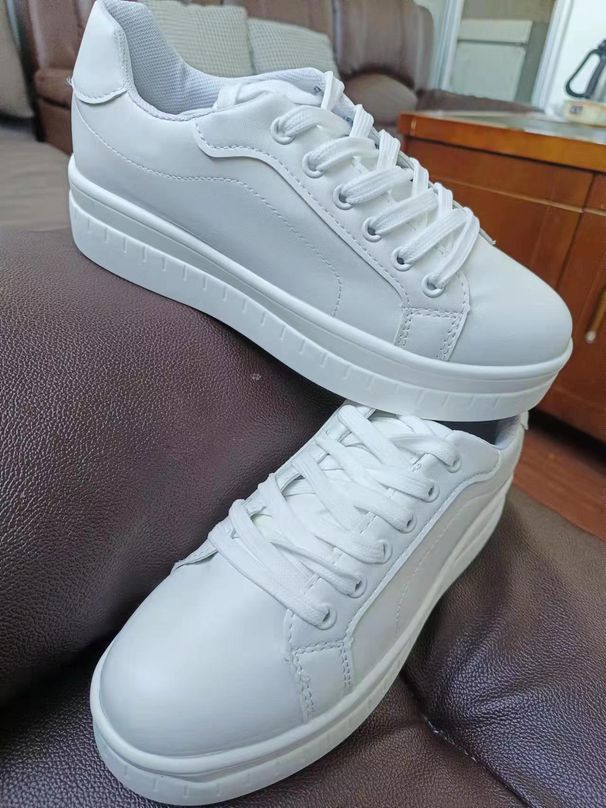 Women’s Shoes Large Size Single Shoes For Women Round Head Thick Sole Casual Rubber Shoes_vogvips.com