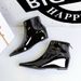 6632-1 Korean Style Fashion Versatile Hidden Wedge Heel Shiny Patent Leather Short Slimming Women's And Ankle Boots_vogvips.com