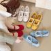 Gentle Mary Jane Shoes Women's French With Skirt Single Shoes Bow Heightening Ballet Shoes_vogvips.com
