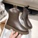 2023 Autumn Winter New British Style Thick-Soled Smooth Leather Short Boots With Back Zipper For Women_vogvips.com